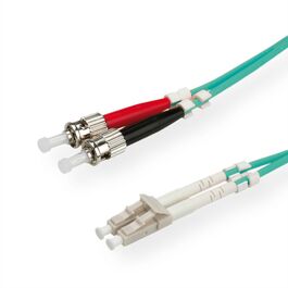 CABLE FIBRA OPTICA 5 M. 50- 125 Micras LC-ST OM3 COLOR TURQUESA ROLINE