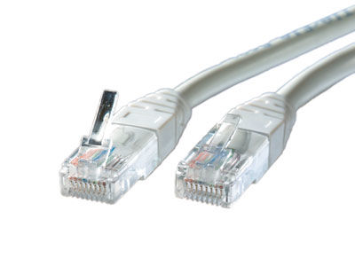 LATIGUILLO RJ45 5 M. CAT.6 UTP AWG 24 COBRE GRIS ROLINE