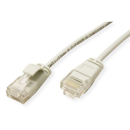 LATIGUILLO RJ45 2 M CAT.6A UTP DATA CENTER LSOH SLIM COBRE GRIS ROLINE