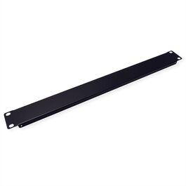 Panel ciego de 19", 1U, metal, negro VALUE