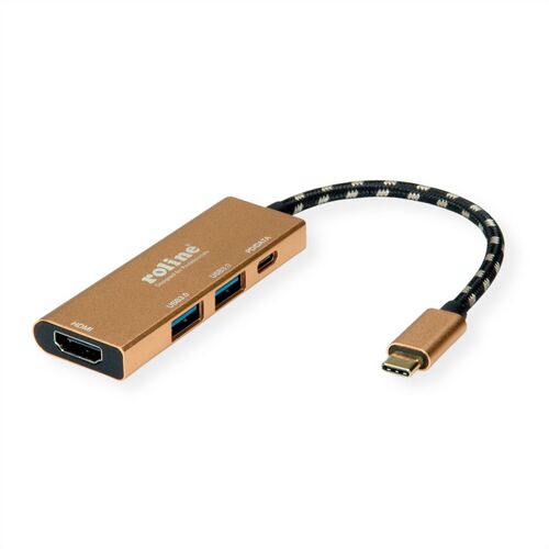 ROLINE GOLD USB3.2 Gen1 Type C Dock, HDMI, 2xUSB , 1xC