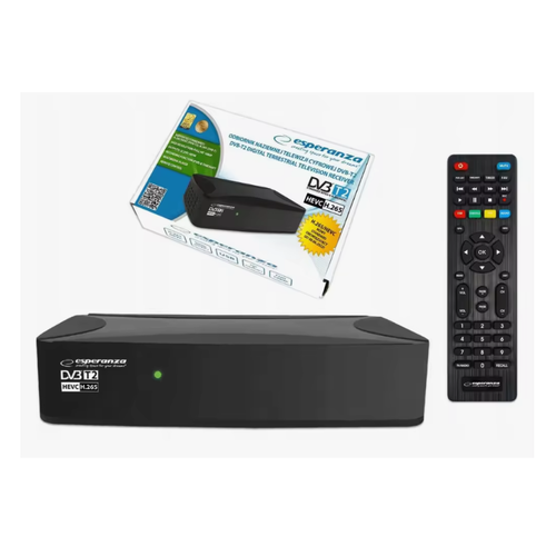 Esperanza Tdt Hd Dvb-T2 H.265 Hevc Alta Definicin Usb Ez-Ev111