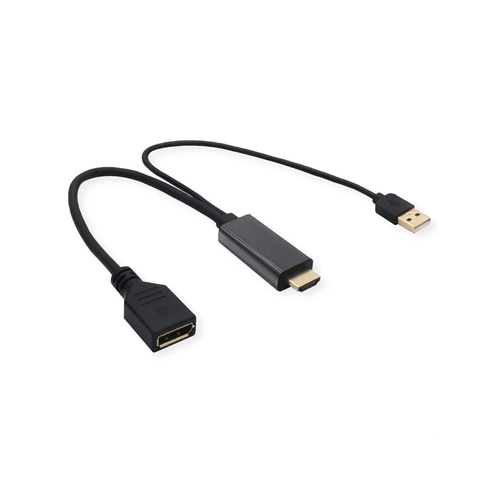 CABLE ADAPTADOR V1.2, HDMI M/DP H 4K 3840X2160 @60 HZ