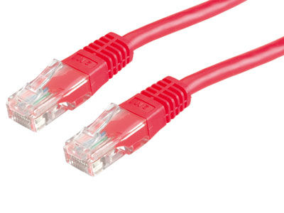 LATIGUILLO RJ45 2 M. CAT.6 UTP FLEXIBLE AWG24 CCA  ROJO VALUE