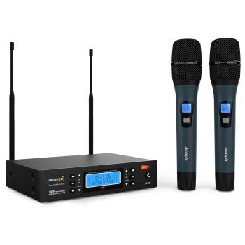 Audibax Sidney U310 Doble Micro mano UHF con Frecuencia seleccionable - Caja Abierta