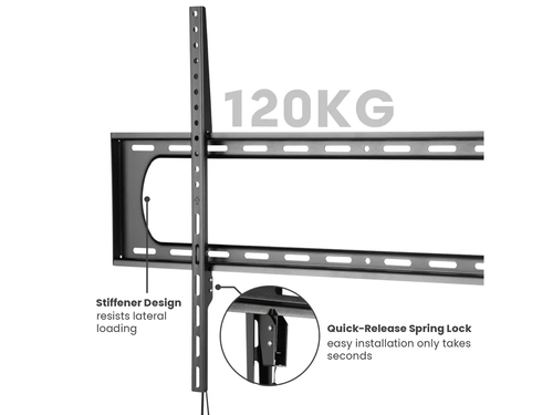 Soporte de pared para TV, 35mm de distancia a la pared, <120kg, <304,8cm (120"), VESA 900x600 VALUE