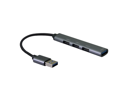 Hub USB 2.0, conector A, 4 puertos A (3 USB 2.0 + 1 USB 3.2 Gen1) STANDARD