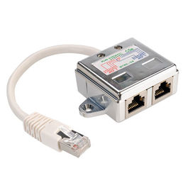 ADAPTADOR 1XRJ45 M/2XRJ45 H  CAT.5E  STP