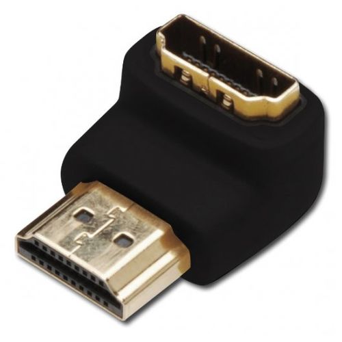 ADAPTADOR HDMI TIPO A MACHO -  HEMBRA ACODADO